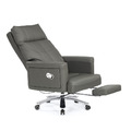 牛皮辦公椅(黑/灰色)〈Q5441638-1〉_3