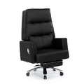 牛皮辦公椅(黑/灰)〈Q5441637-1〉