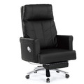 牛皮辦公椅(黑/灰色)〈Q5441638-1〉