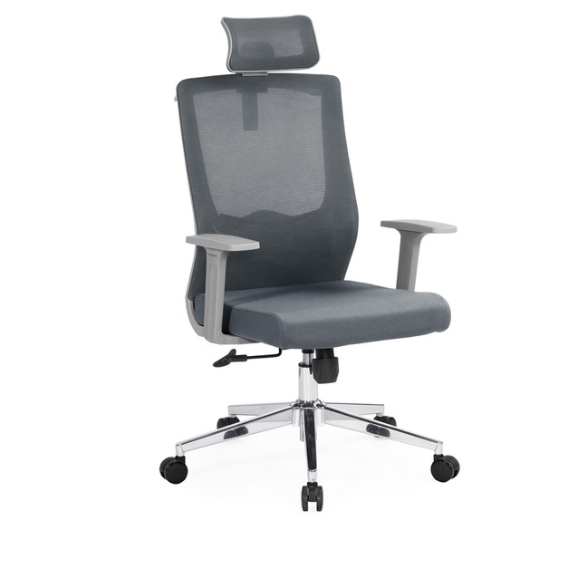 高背網椅灰色布〈Q5441666-1〉