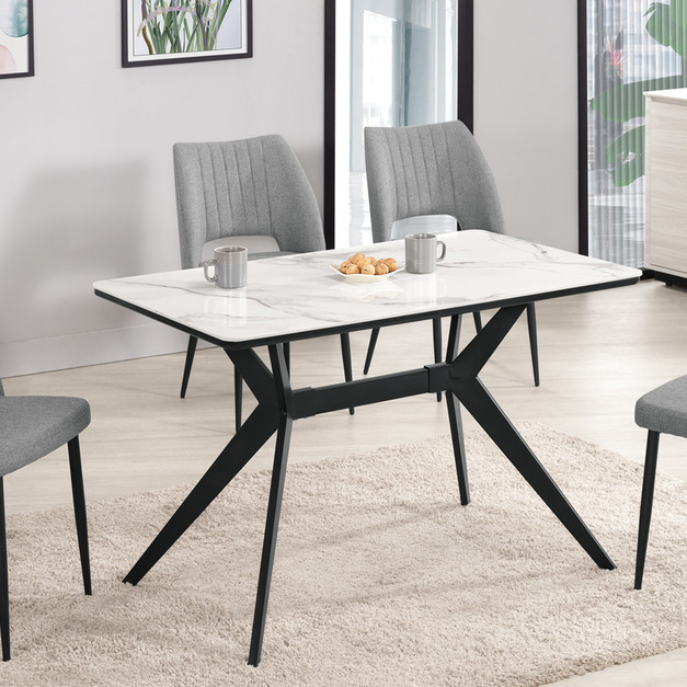 4尺岩板餐桌〈Q5441804-2〉