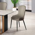 餐椅灰色皮(五金腳)〈Q5441877-1〉_1