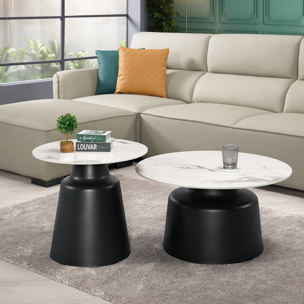 岩板茶几(全組)〈Q5441406-2〉