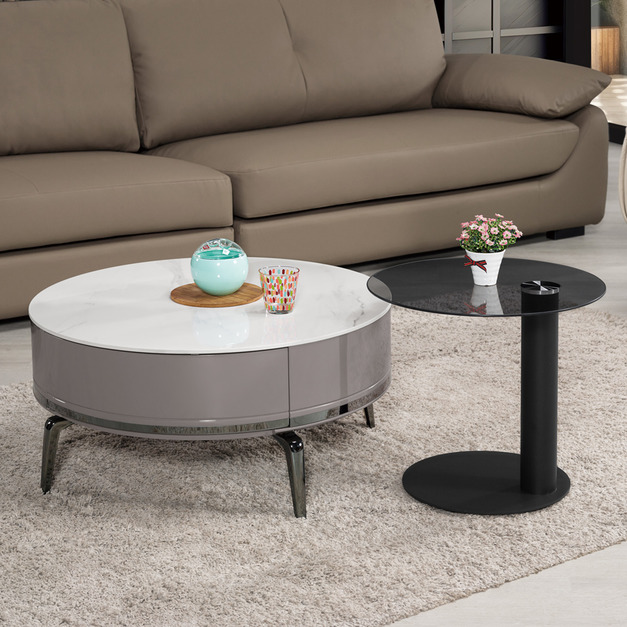 岩板茶几〈Q5441402-2〉