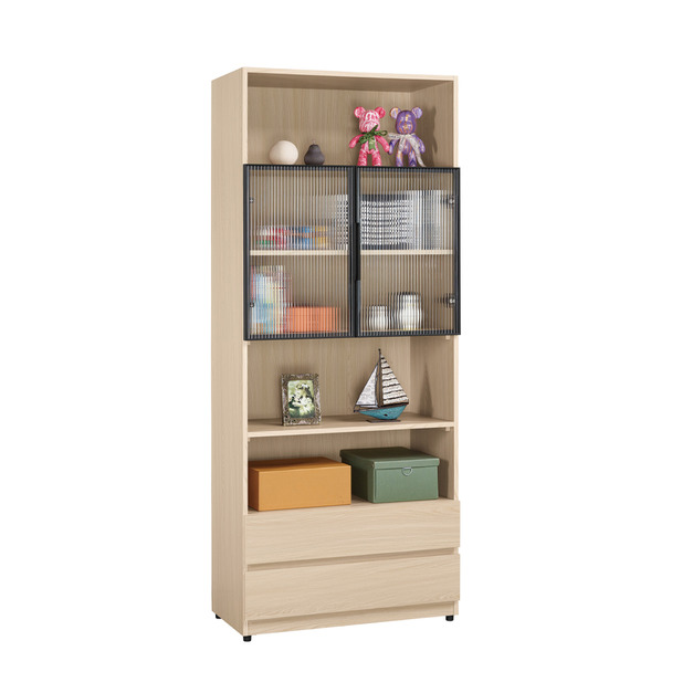 2.7尺鋁門二抽書櫥〈Q5441605-2〉