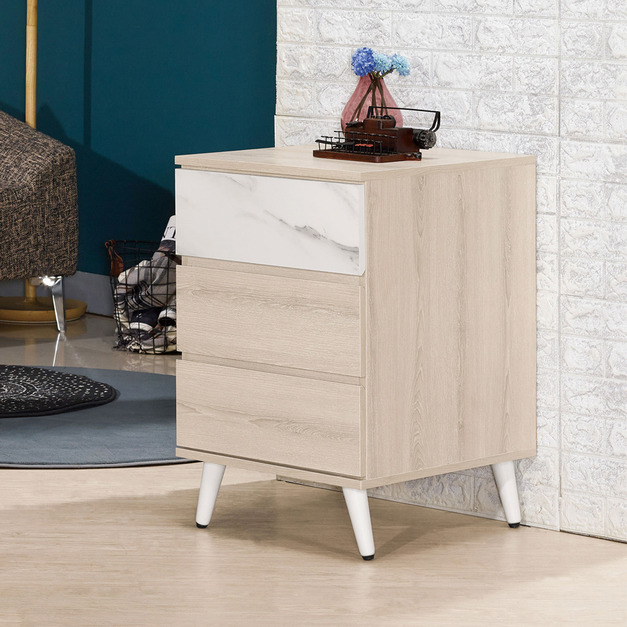 雙色三抽側櫃〈Q577909-3〉