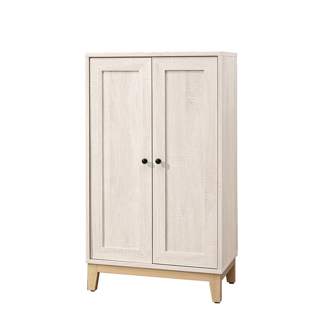 鋼刷白2尺二門鞋櫃〈Q577952-4〉