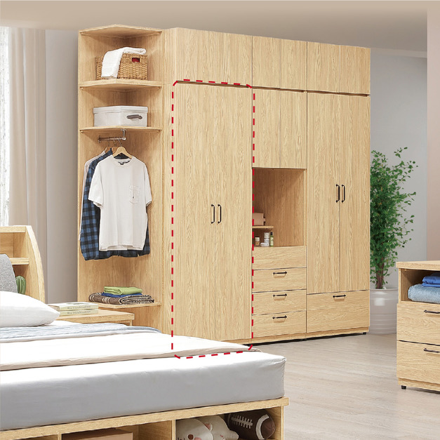 2.5X6.5雙吊衣櫥〈Q5899-17〉