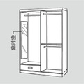 5X7雙色推門衣櫥〈Q58956-01〉_1