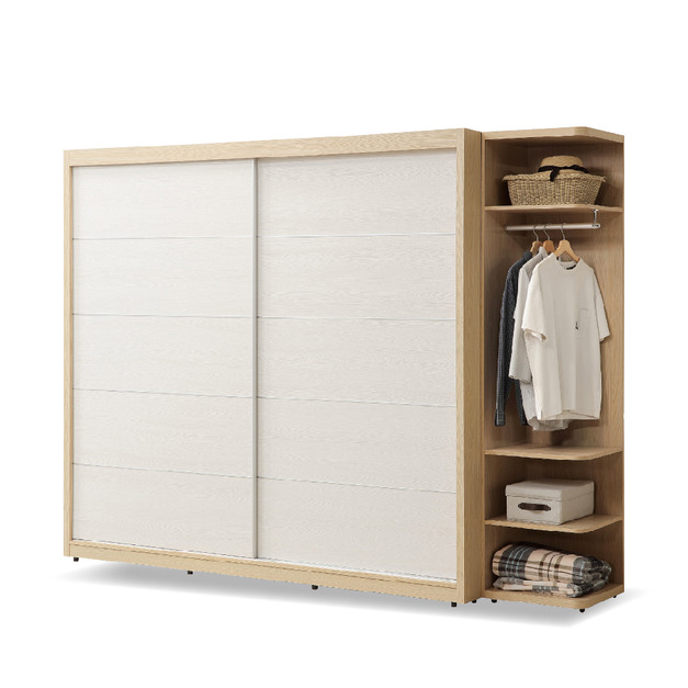 7X7尺衣櫥(附側拉鏡)〈Q58957-01〉