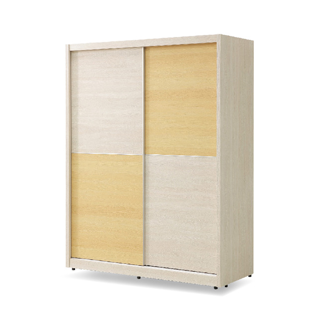 5X7雙色推門衣櫥〈Q58956-01〉