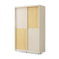 4X7雙色推門衣櫃〈Q58956-02〉
