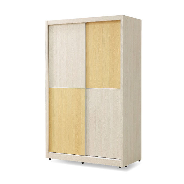 4X7雙色推門衣櫃〈Q58956-02〉