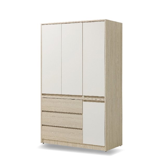 4X7雙色衣櫥〈Q58936-01〉