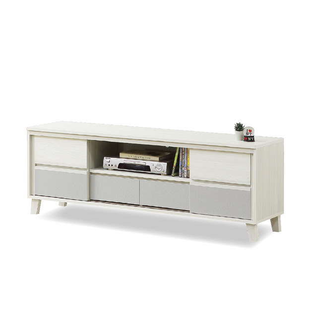 5尺白榆木雙色推門長櫃〈Q589301-06〉