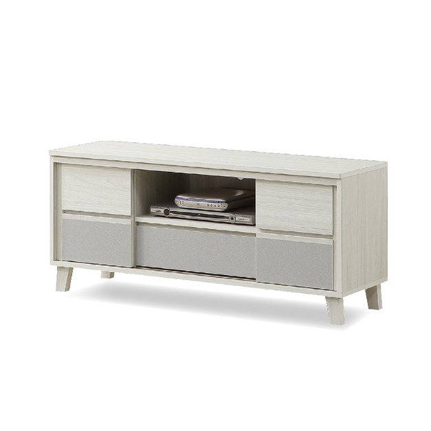 4尺白榆木雙色推門長櫃〈Q589301-05〉