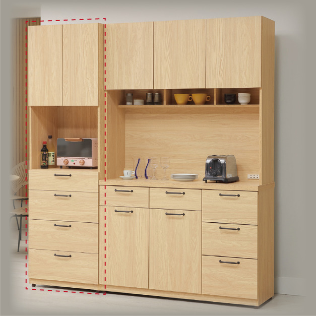 4尺餐櫃(全組)〈Q589365-06〉