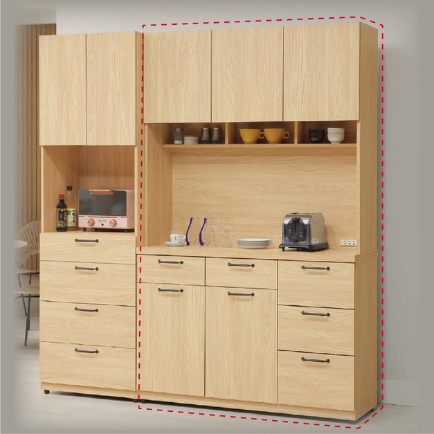 2X6.5尺四抽收納櫃〈Q589365-07〉