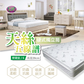 天絲五線譜硬式獨立筒〈HR7027-613〉