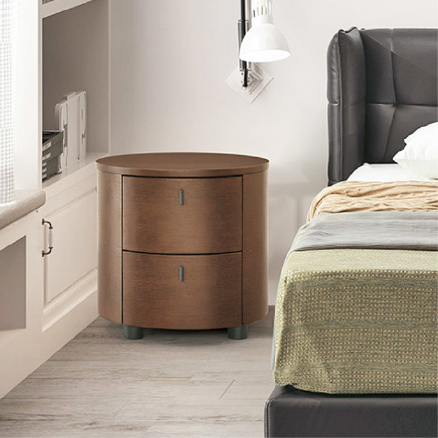 簡約木面床頭櫃│Q646A32-09