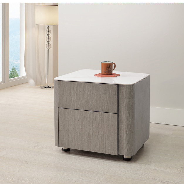 岩板床頭櫃│Q646A26-07