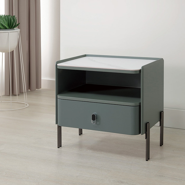 岩板床頭櫃│Q646A30-02