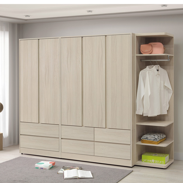 8.2尺暗抽組合衣櫥│Q646A52-01