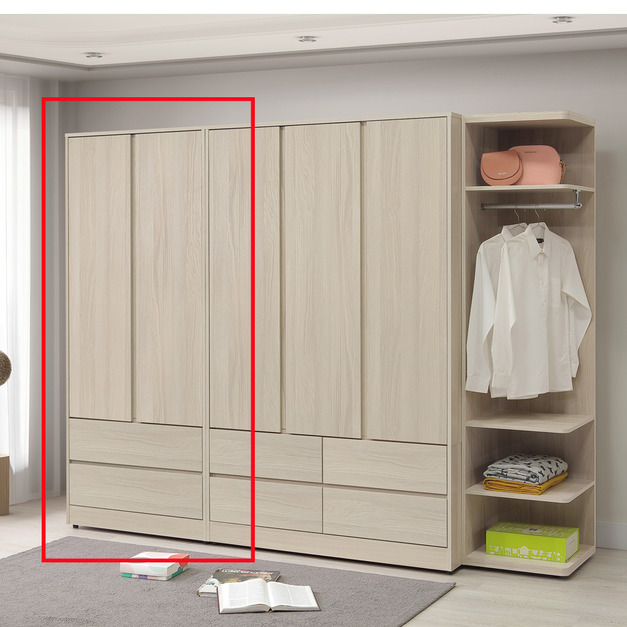 3X7尺暗抽衣櫥│Q646A52-02