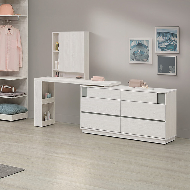 4.4尺功能伸縮鏡台(含椅)│Q646A59-08