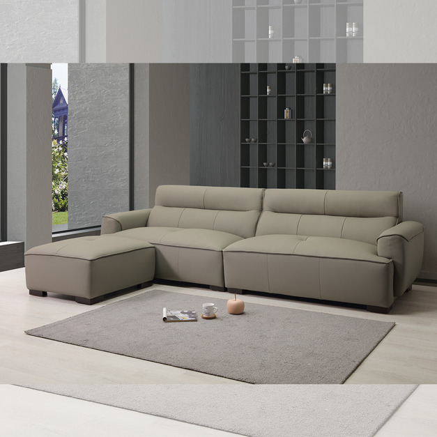 半牛皮沙發組│Q646A202-02