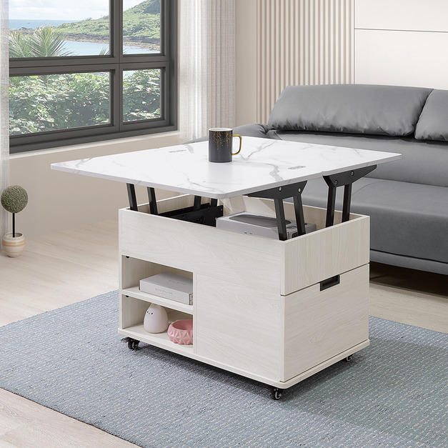 2.7尺雙升降移動茶几│Q646A311-01