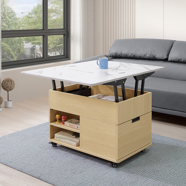 2.7尺雙升降移動茶几│Q646A312-01