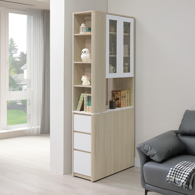 2.7尺雙門角落隔間櫃│Q646A383-01