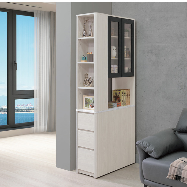 2.7尺雙門角落隔間櫃│Q646A384-01