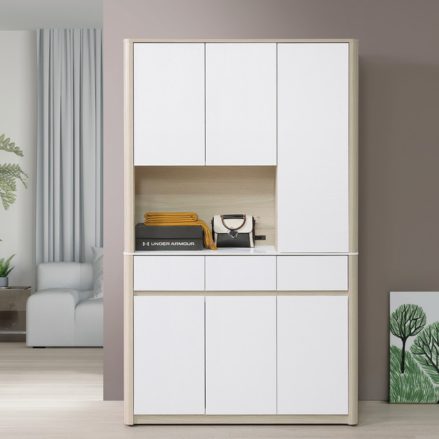 4尺岩板收納鞋櫃組│Q646A396-03