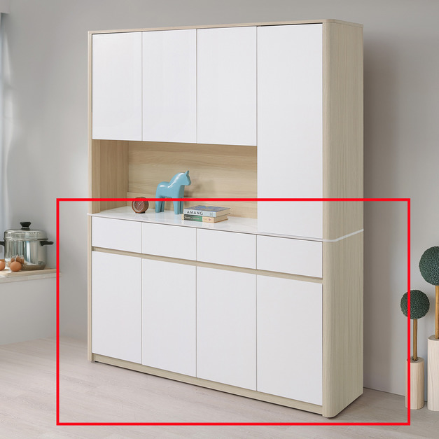 5.3尺岩板收納鞋櫃下櫃│Q646A396-02