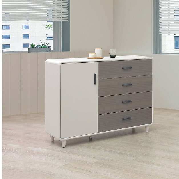 4尺伸縮餐櫃桌組│Q646A431-02