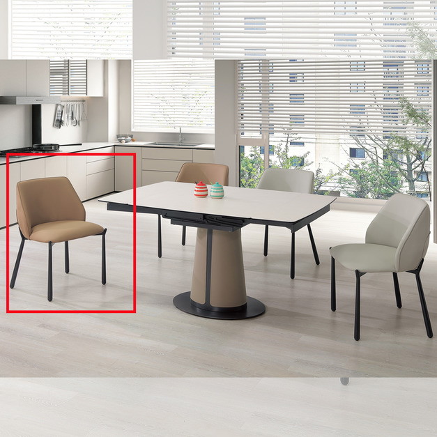 卡其餐椅│Q646A481-02