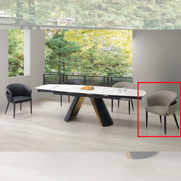 餐椅(淺灰)│Q646A464-03