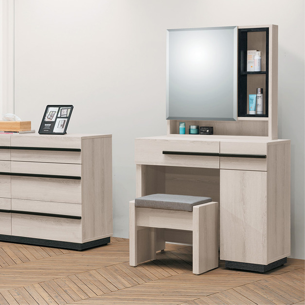 2.7尺鏡台(含椅)│Q646A120-09