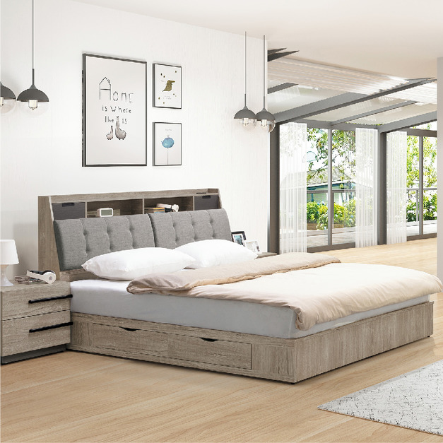 5尺二抽收納床底│Q646A154-02