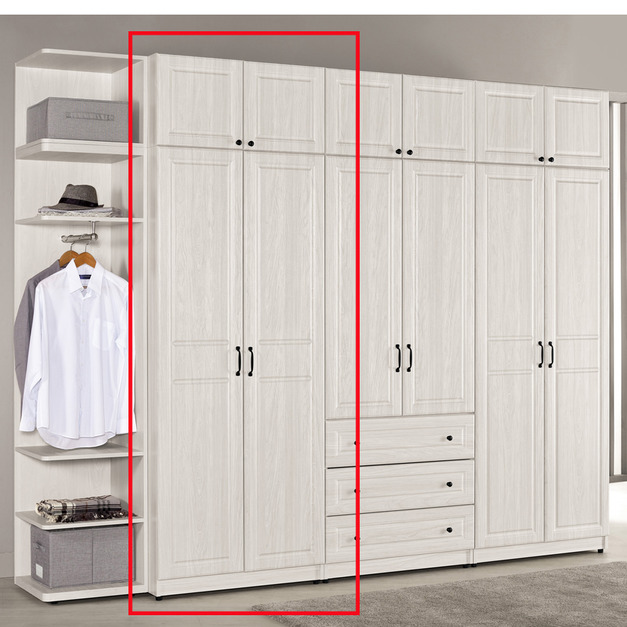 2.7尺被櫥式衣櫥(單吊)│Q6442005-4