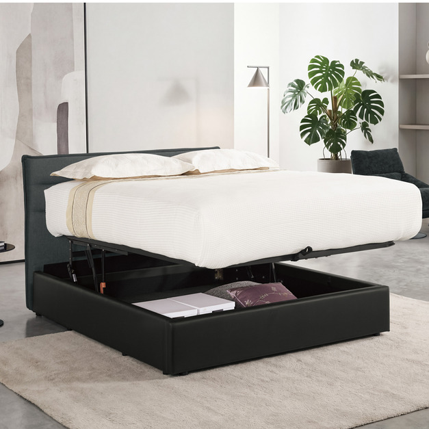 深灰布5尺雙人床(有6尺)│Q6442327-2