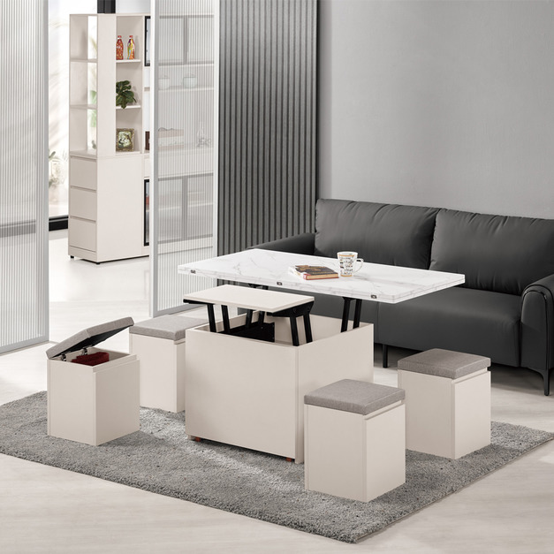 4X4尺仿石面多功能大茶几│Q6442395-1