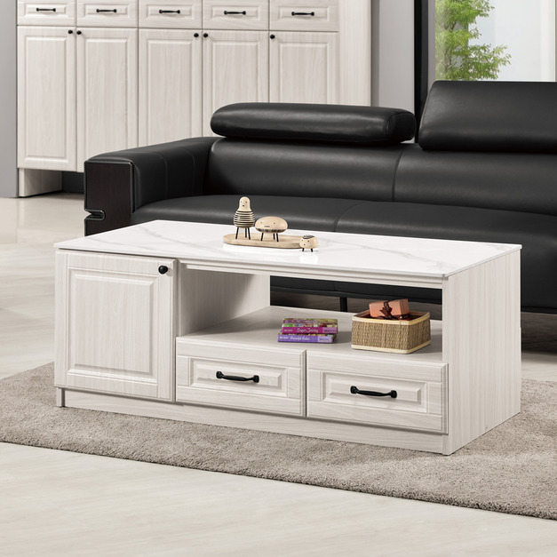 4尺岩板二門四抽大茶几│Q6442423-2