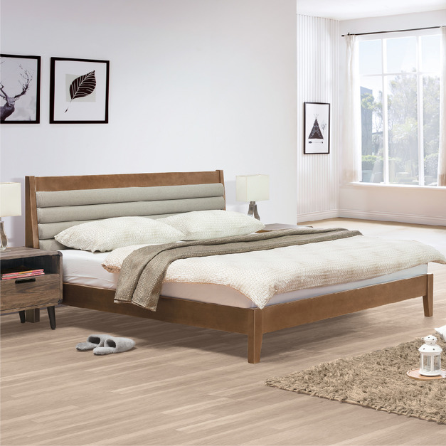 胡桃色5尺▪ 6尺床台│Q646A176-01