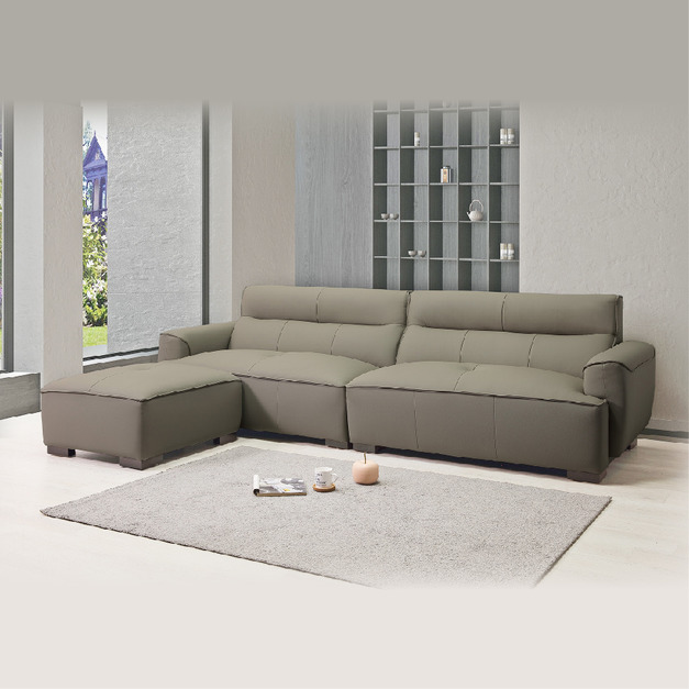 半牛皮沙發組│Q646A202-02