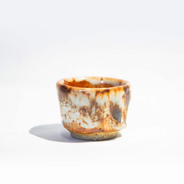志野釉茶杯｜楊國賓 (橘棕)