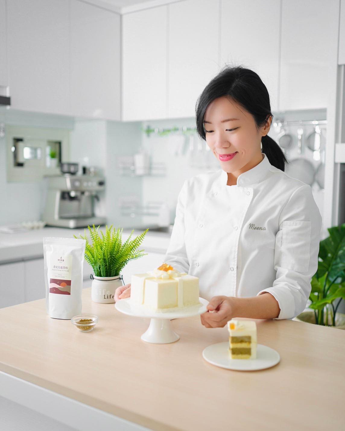 【茶粉烘焙食譜｜迷那老師茶慕斯蛋糕簡單製作方法公開】