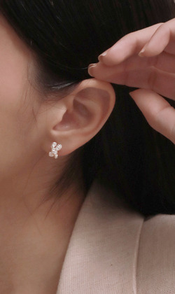 輾轉時空。925純銀耳環